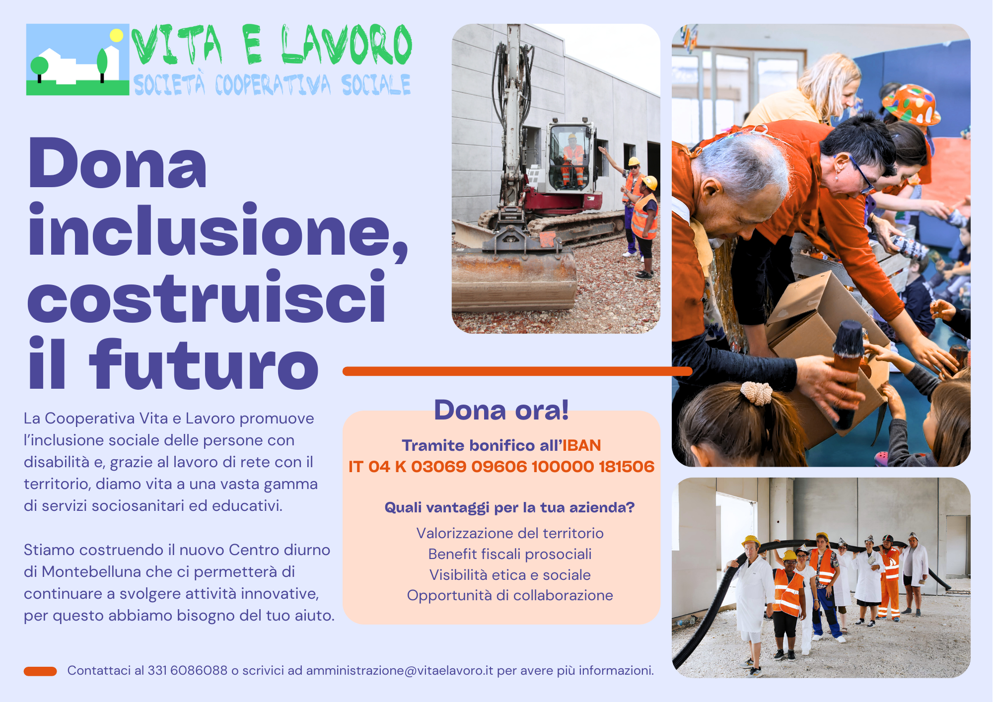 Dona inclusione, costruisci il futuro!
