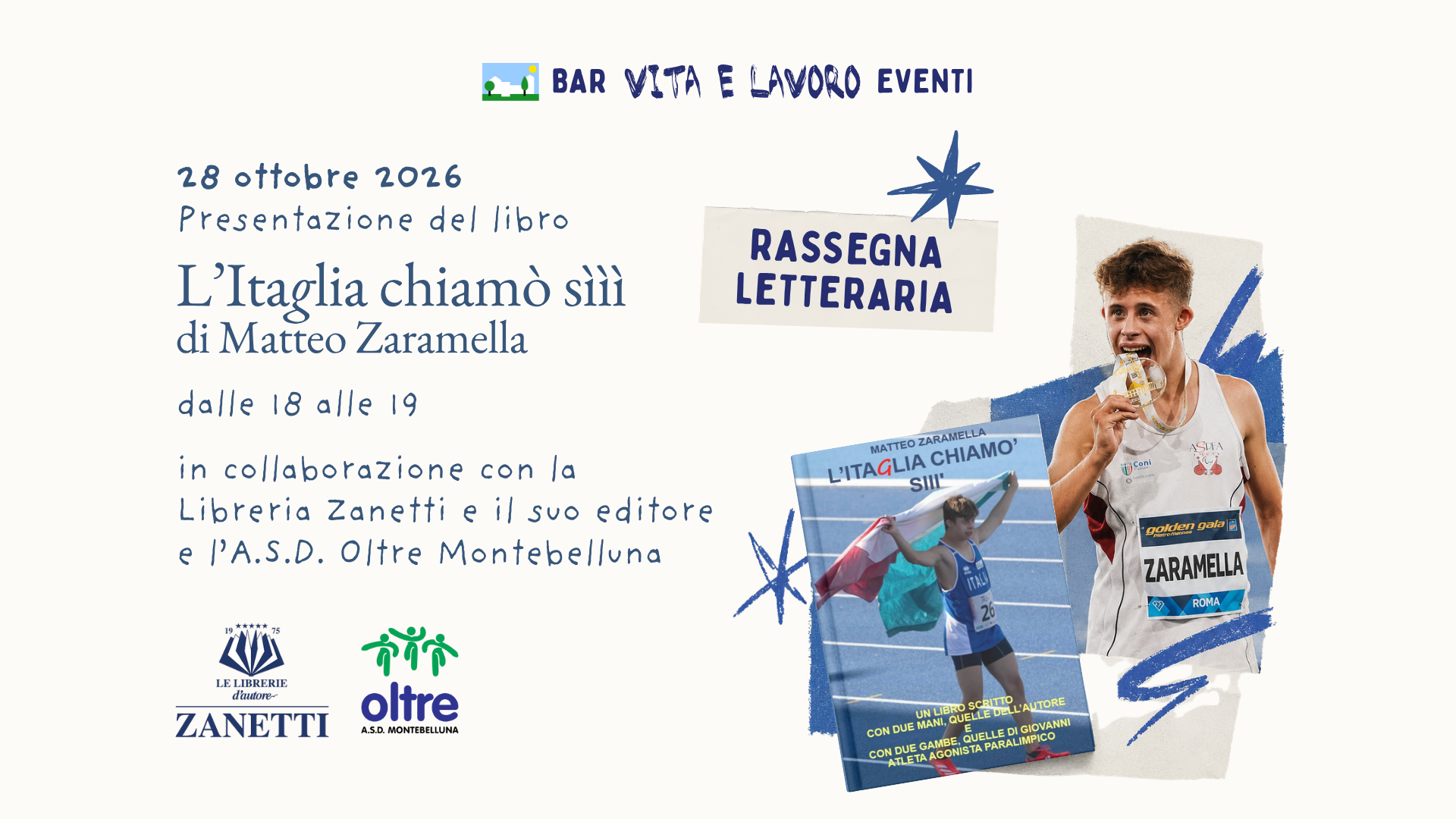 Bar Vita e Lavoro | Rassegna letteraria: L’Itaglia chiamò sììì, 28 ottobre 2026